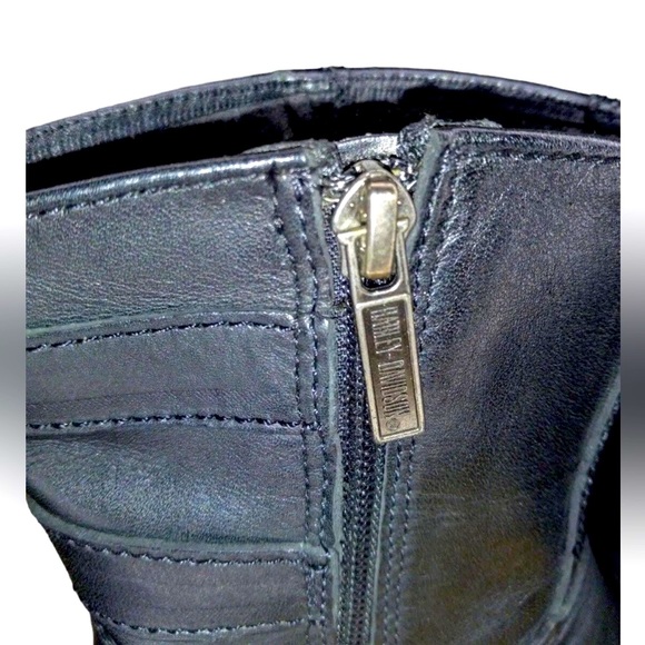 HARLEY DAVIDSON WOMENS “PIPER” STYLE DOUBLE HARNESS SOFT LEATHER BOOTS - Picture 6 of 16